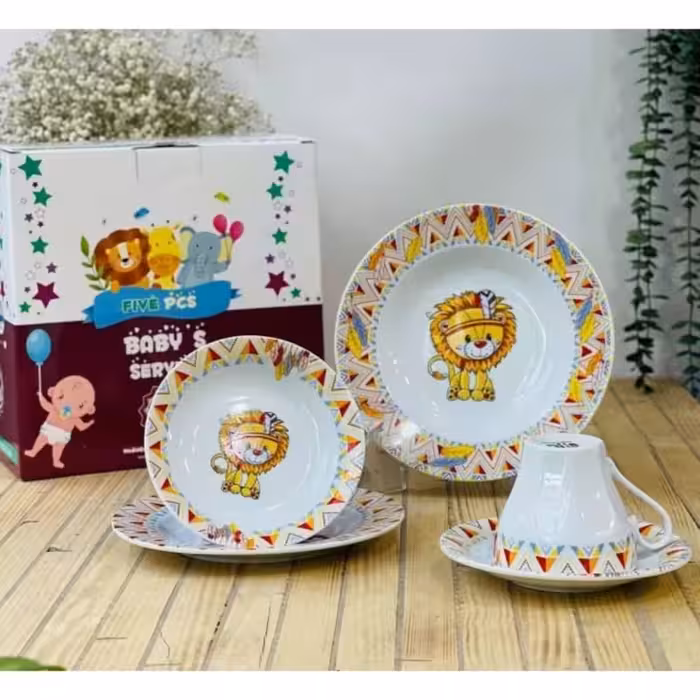 سرویس 5 تکه سرامیکی کودک | amazonchi
