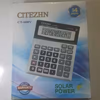 ماشین حساب رومیزی سیتیژن CT-1600V سه صفر چک کن دار 14 رقم  نور و باتری