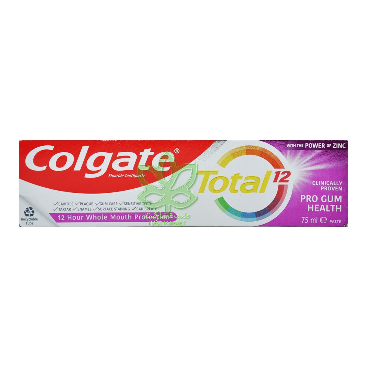 خمیر دندان کولگیت توتال 12 پرو گام هلث 75 میل - colgate