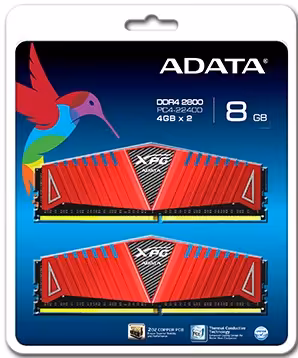 رم دسکتاپ DDR4 دو کاناله 2800 مگاهرتز CL17 ای دیتا مدل XPG Z1 ظرفیت 8 گیگابایت
