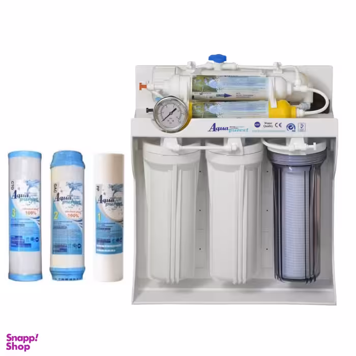 دستگاه تصفیه کننده آب آکوا پیورست مدل RO- SF 6010 به همراه فیلتر تصفیه آب مجموعه 3 عددی