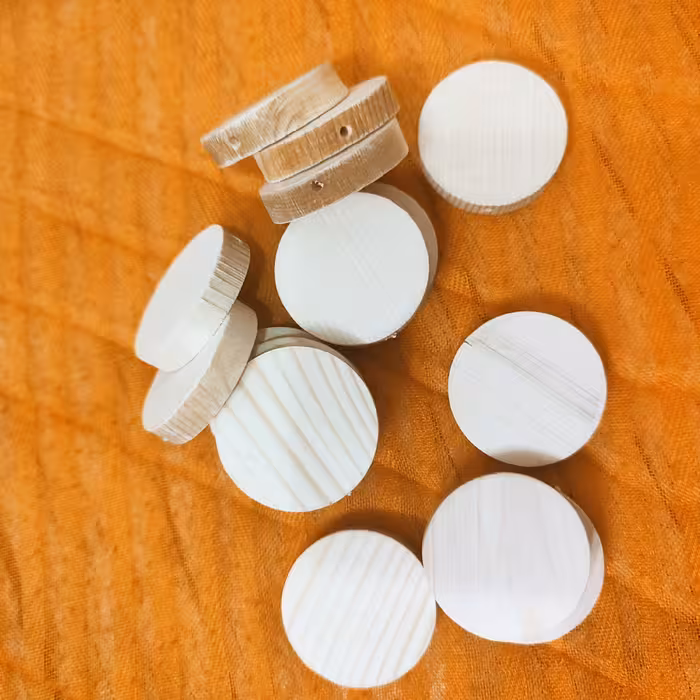 مهره چوبی 3 سانت طرح گرد چوب روس