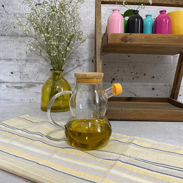 روغن ریز پیرکس ظرفیت 400 میل مدل درب بامبو کمر باریک