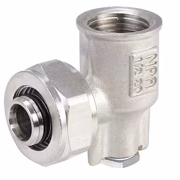 زانو دیواری کوپلی نیوپایپ 20*1.2 (61614)