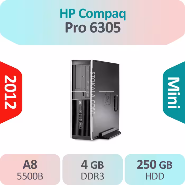 کیس استوک HP Compaq Pro 6305 AMD A8 سایز مینی