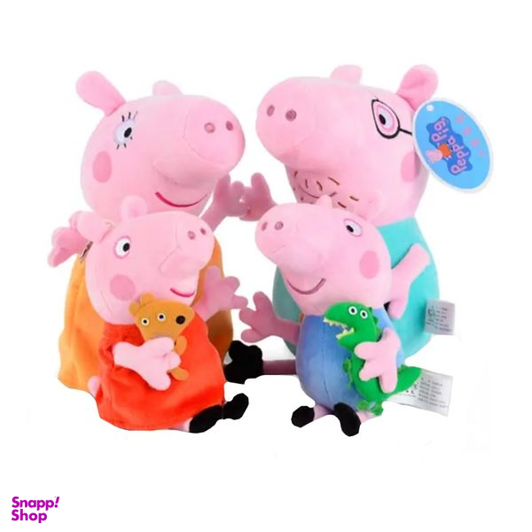 عروسک مدل پپاپیگ طرح peppa Family ارتفاع 50 سانتی متر بسته 4 عددی