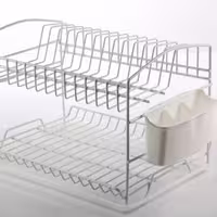 جاظرفی 2 طبقه کادین مدل کیانا (رنگ سفید روکش پلاستیک) سایز30×28×39