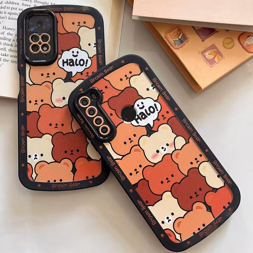 قاب گوشی خرس قهوه ایی برای ایفون سامسونگ شیائومی