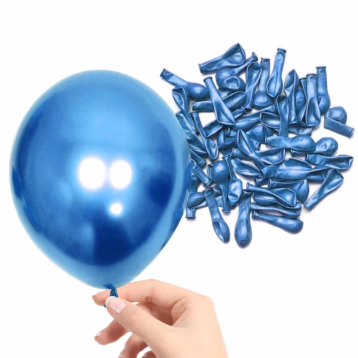 بادکنک کروم 6 اینچ آبی