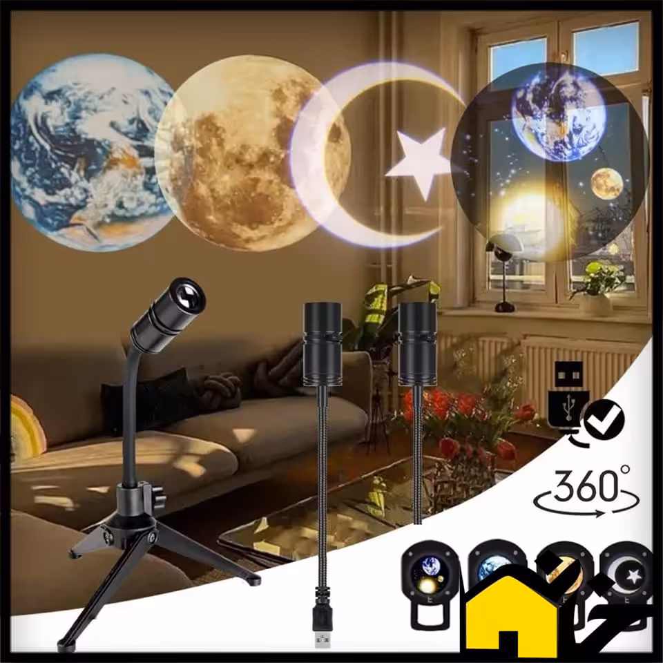 چراغ خواب دیسکی مدل سه پایه