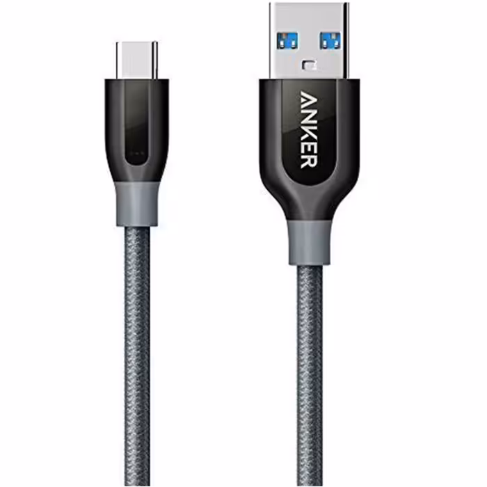 کابل تبدیل USB-C به USB 3.0 انکر مدل A81680A1 PowerLine Plus طول 0.9 متر