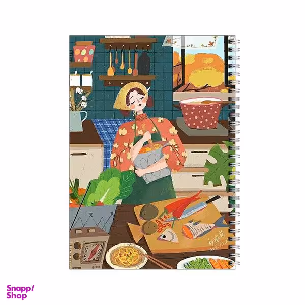 دفتر مشق 80 برگ بامبیلیپ طرح آشپز  و آشپزخونه  کد 5273526
