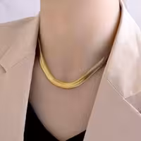 زنجیر کد11448طرح طلا.برند zj.آبکاری طلا.ضدحساسیت.رنگ ثابت