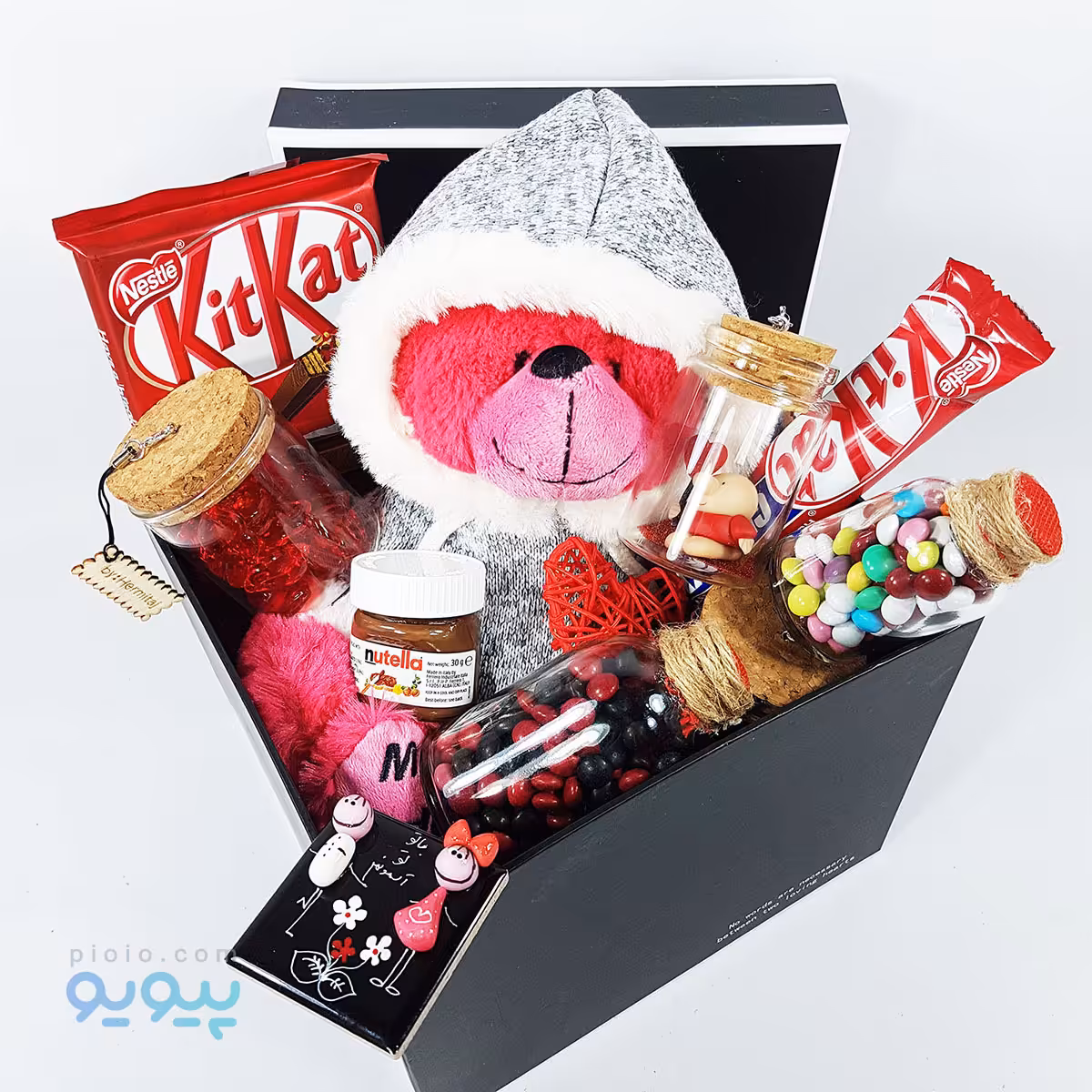 پک ولنتاین با عروسک خرس قرمز