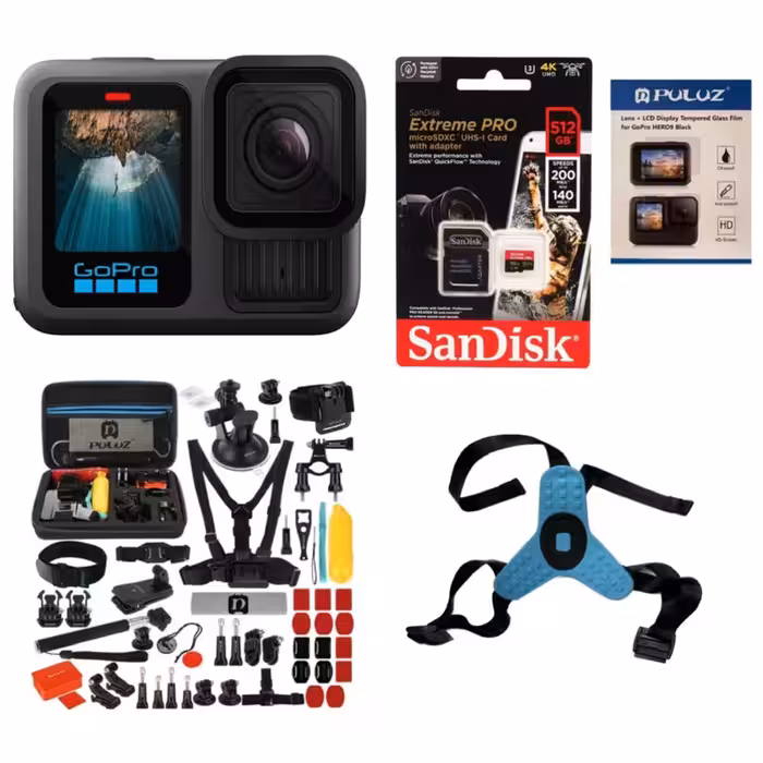 دوربین فیلم برداری ورزشی گوپرو مدل HERO 13 به همراه لوازم جانبی - کالاوما