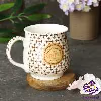 لیوان سرامیکی کافی کاج سفید