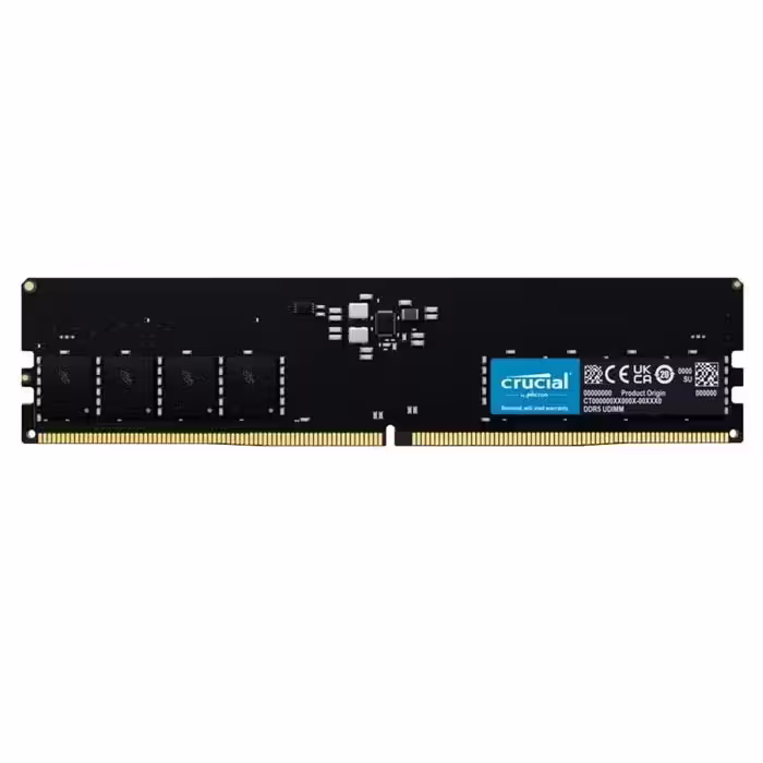 رم کامپیوتر DDR5 تک کاناله 4800 مگاهرتز CL40 کروشیال ظرفیت 16 گیگابایت