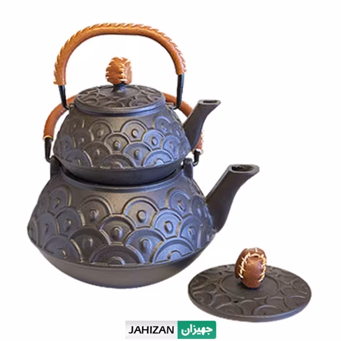 کتری و قوری چدن نالینو مدل فیورنزا Fiorenza