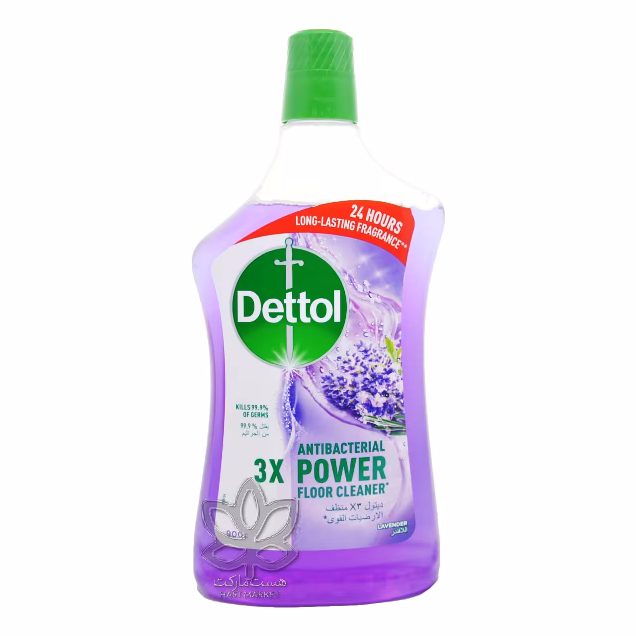 مایع پاک کننده زمین شوی آنتی باکتریال رایحه لوندر 900 میل دتول - dettol