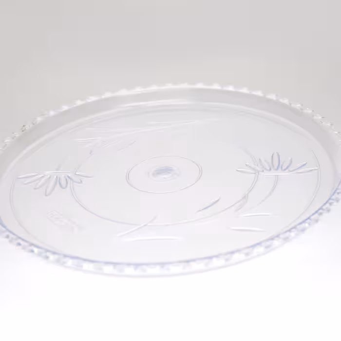 سینی یکبارمصرف گرد متوسط شفاف کد 245- کارتنی 50عددی(ارسال فقط با باربری و تیپاکس