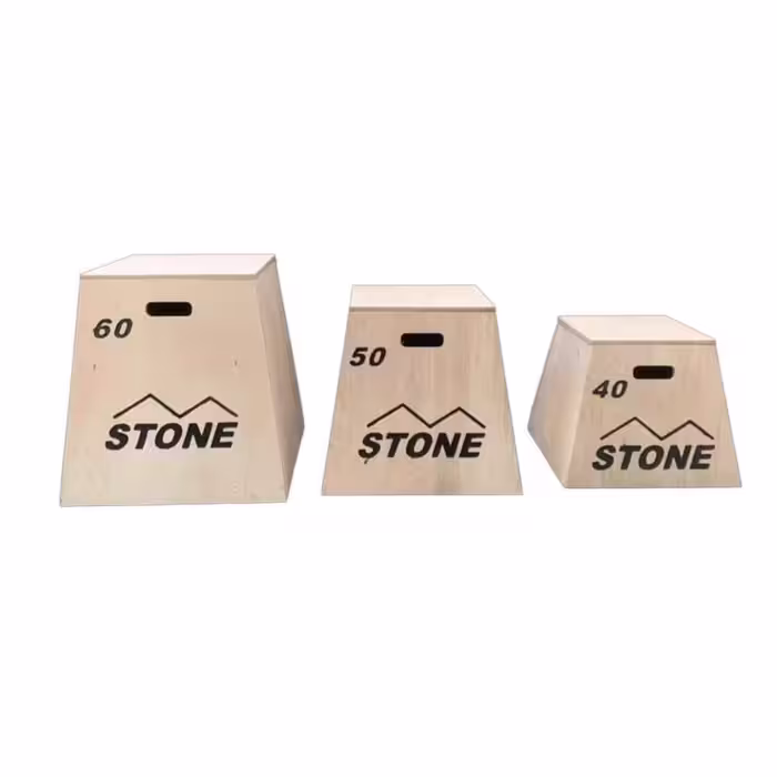 جامپ باکس چوبی 3 عددی مدل Stone