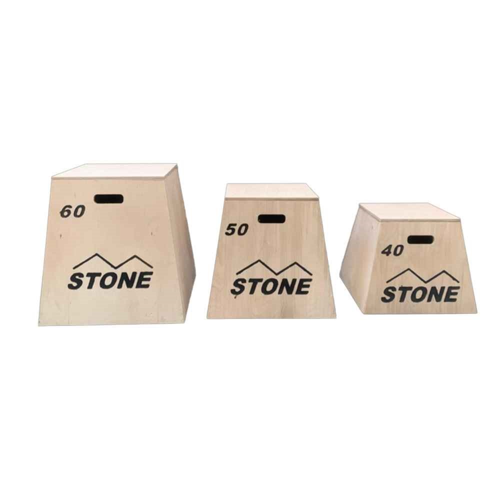 جامپ باکس چوبی 3 عددی مدل Stone