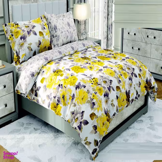 سرویس روتختی طرح ساتین پنبه پلاس کد 111 دو نفره شش تکه