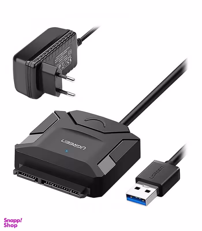 تبدیل USB 3.0 به SATA 3.0 یوگرین مدل CR108 همراه با آداپتور
