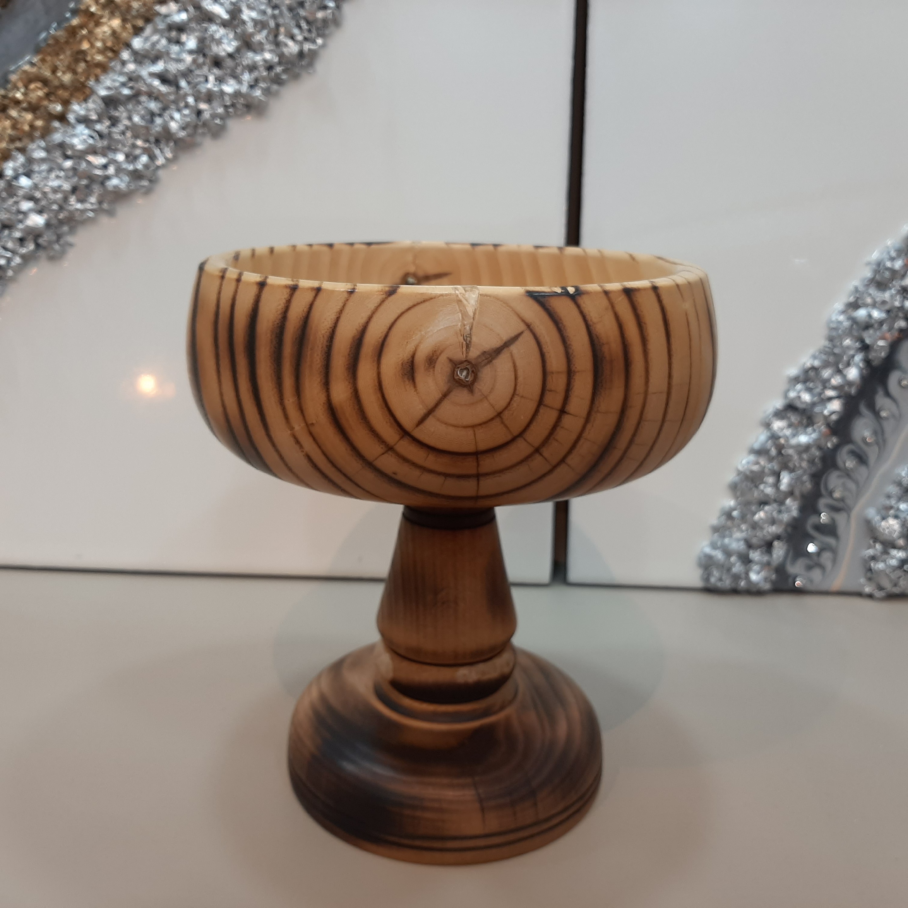 شکلات خوری چوبی خراطی کد 44001