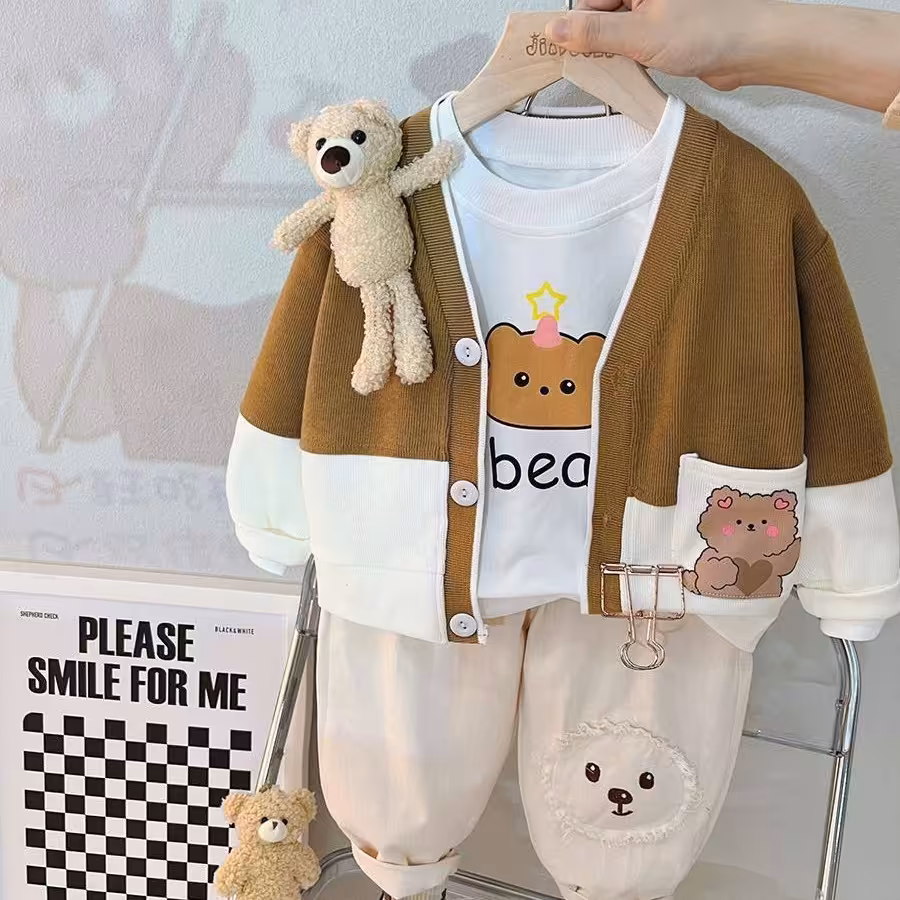 ست سه تیکه وارداتی اسپرت مناسب دختر وپسر