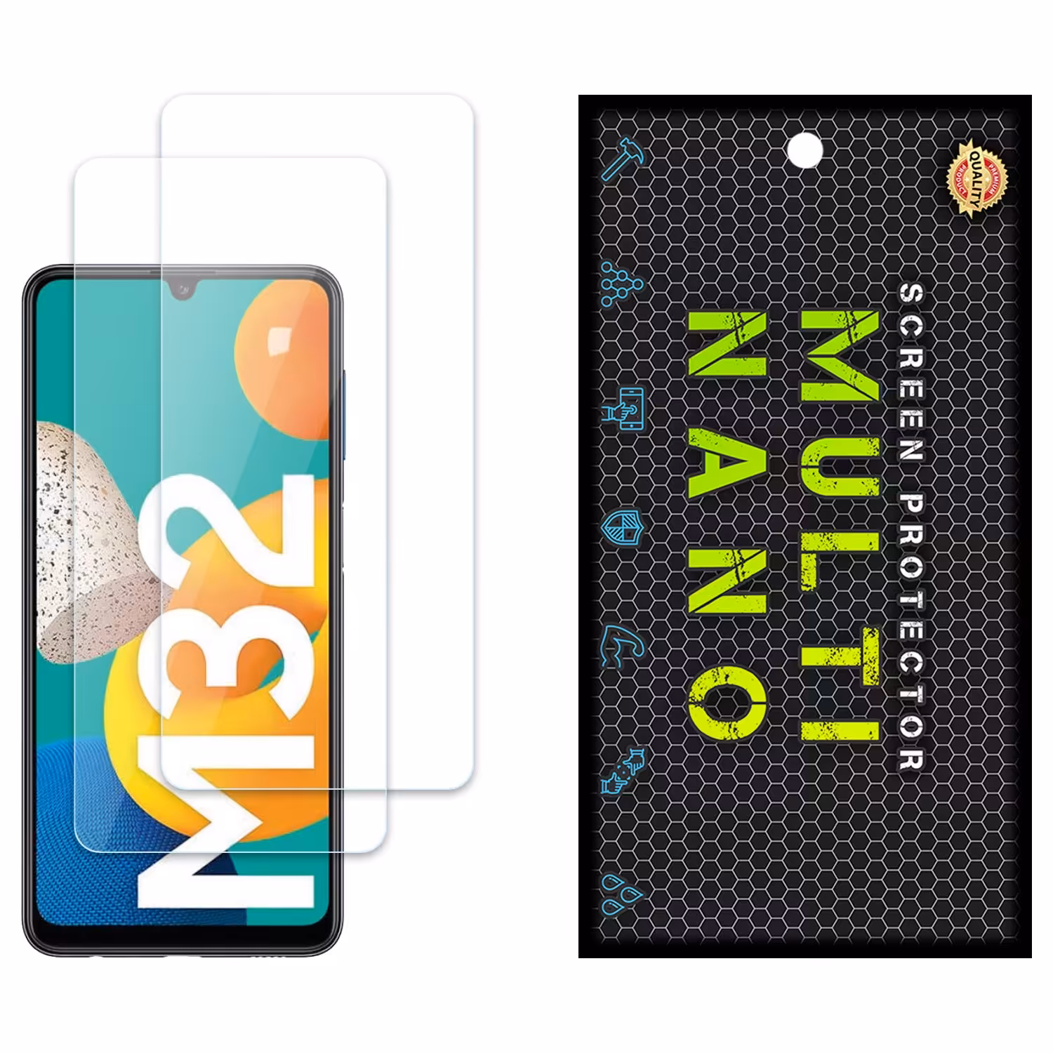 محافظ صفحه مولتی نانو مدل X-S2N برای موبایل سامسونگ Galaxy M32 پک دو عددی