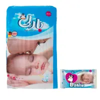پوشک بارلی سایز 5 به همراه دستمال مرطوب34 عددی 
