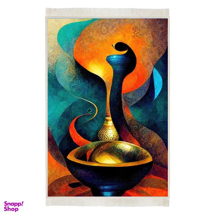 فرش ماشینی چاپی بدون تار و پور هانوکس مدل سیرا کد HAM.417