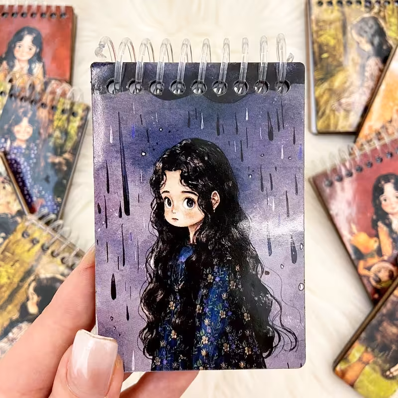 دفترچه فانتزی طرح دختر کد 04