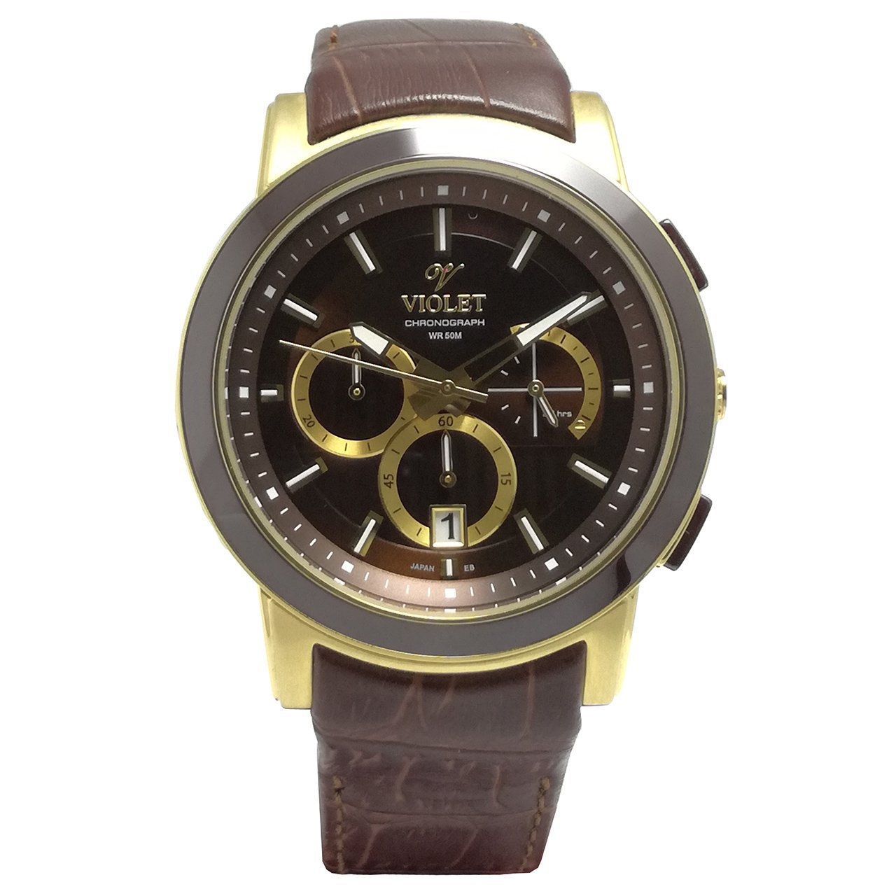 ساعت مچی عقربه ای مردانه  ویولت مدل 0412G-2LEATHER