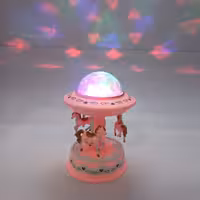 کاروسل موزیکال چراغ دار(طرح روی سقف) هدیه و کادویی خاص