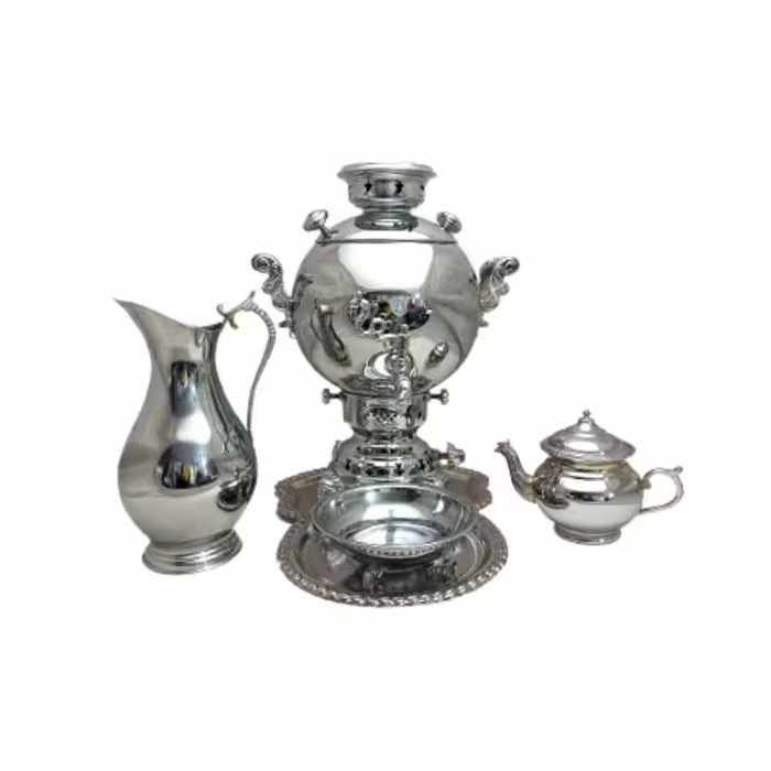 سماور طوفان6 لیتر تخم مرغی ساده دارای2سال ضمانت 