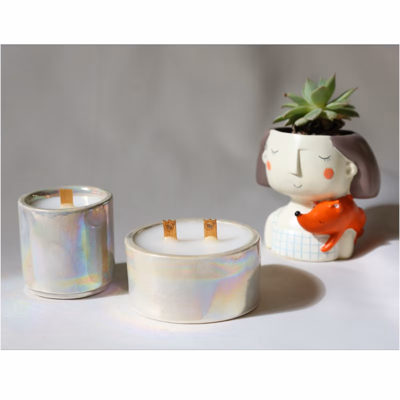 ست دو عددی شمع رنگین کمانی