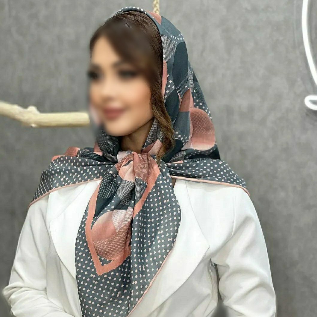 روسری نخی زنانه تک رنگ کیفیت عالی