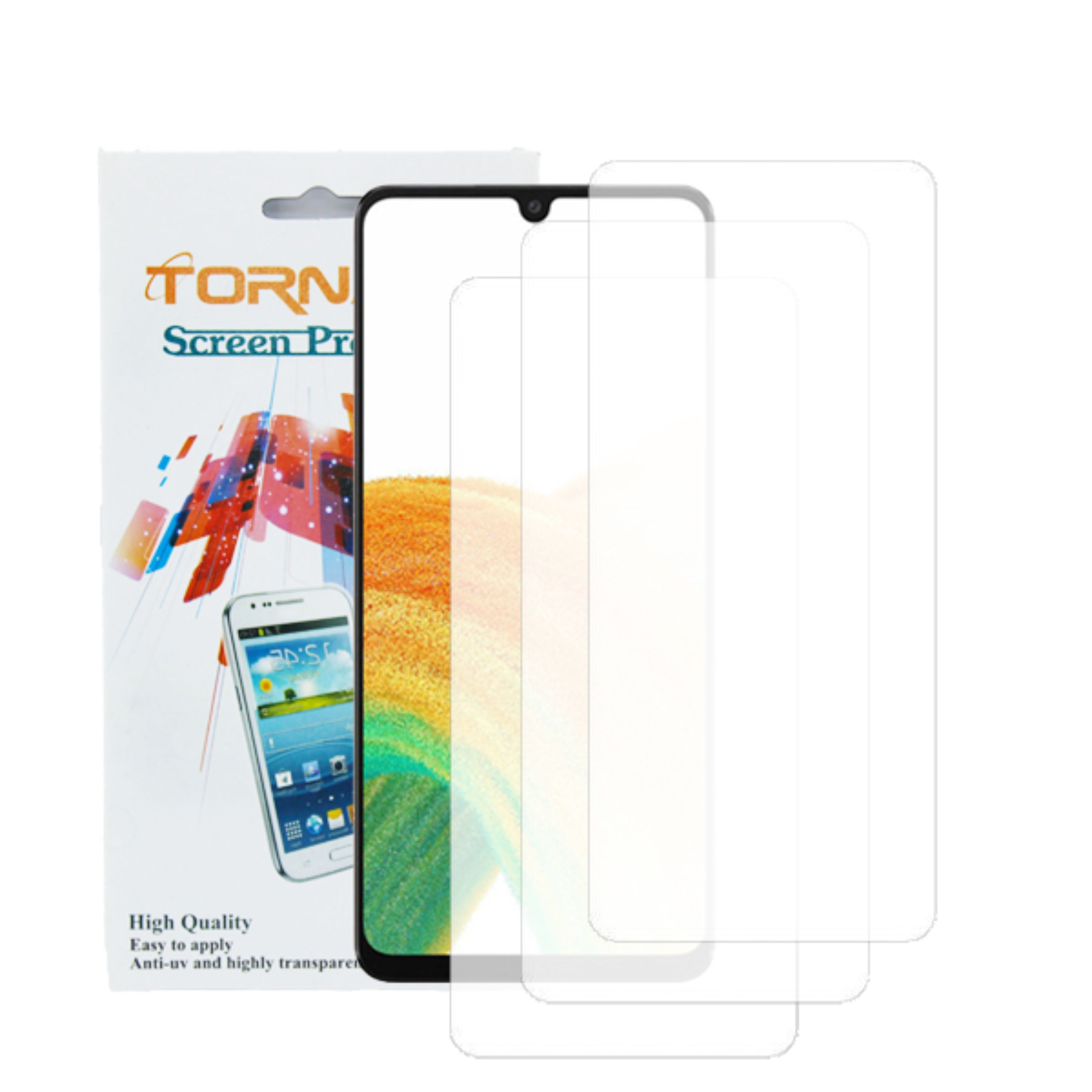 محافظ صفحه نمایش نانوگلس مدل TORNADO مناسب موبایل سامسونگ Galaxy A33 بسته 3 عددی