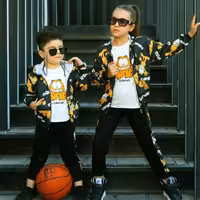 ست سه تکه تیشرت سوییشرت و شلوار پاییزه