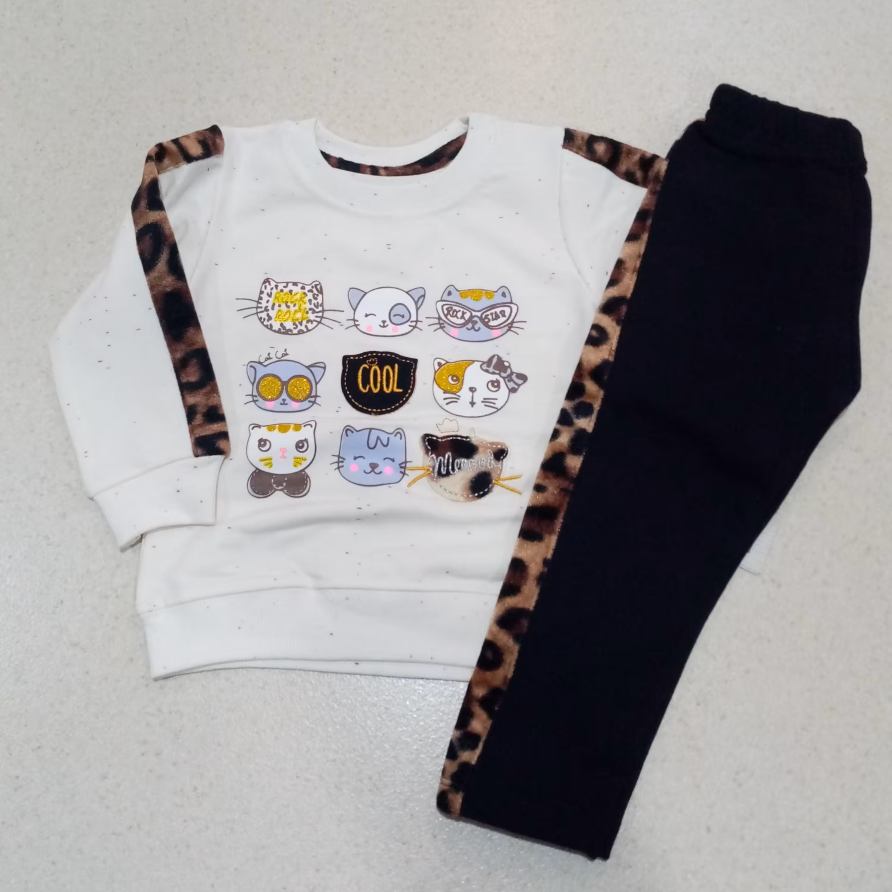 بلوز شلوار پلنگی سایز50