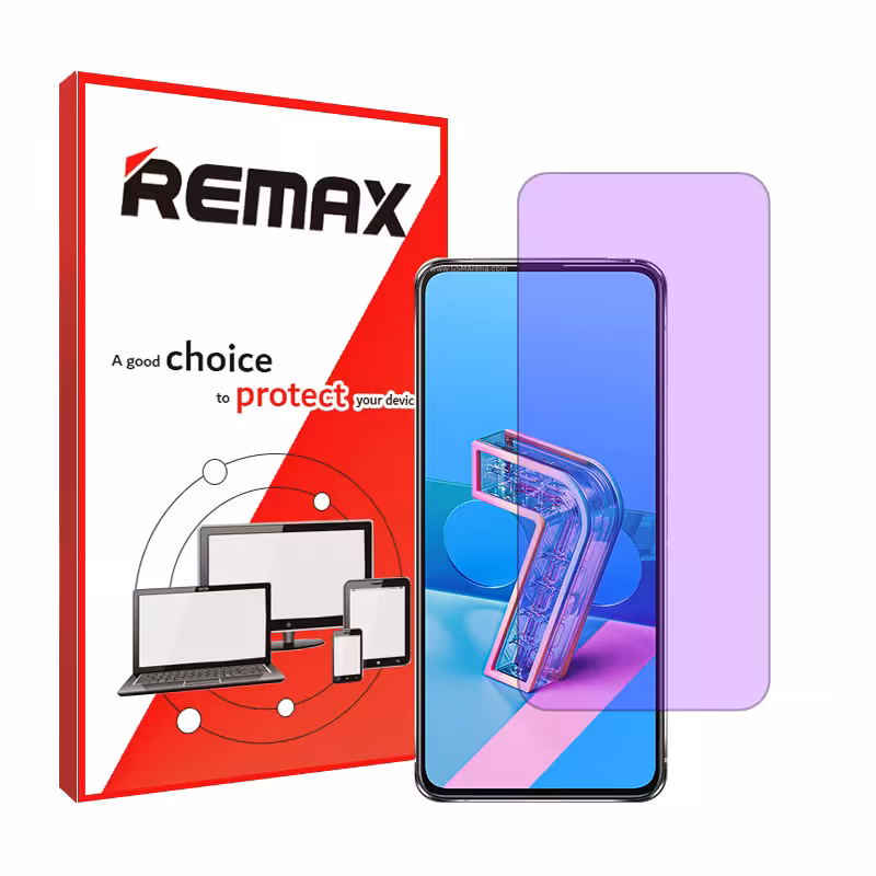 گلس ایسوس Zenfone 7 مدل آنتی پرپل برند ریمکس کد S