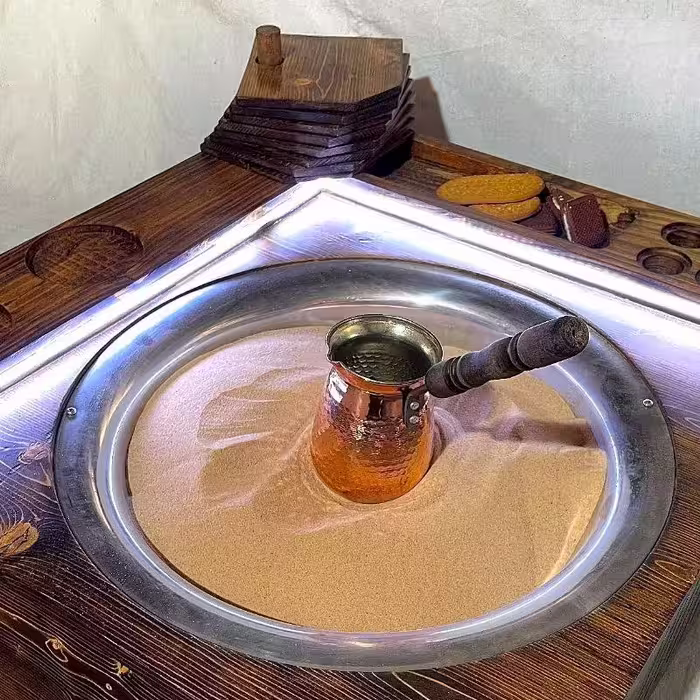 قهوه ساز شنی  چوبی آنتیک 