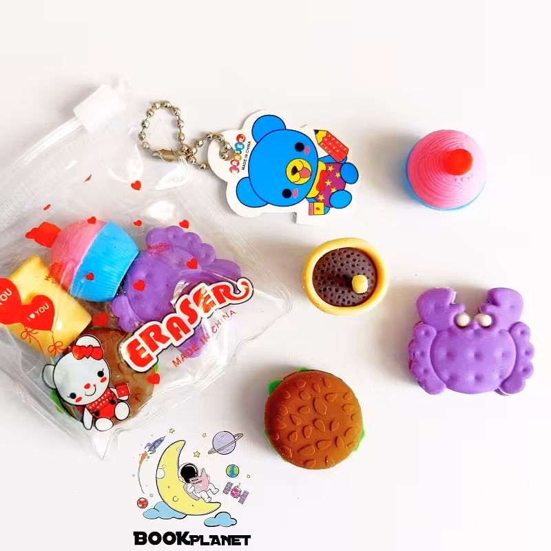 ست پاک کن فانتزی طرح کیف خوراکی ها مدل 2