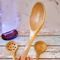 قاشق چوبی ضخیم وارداتی 