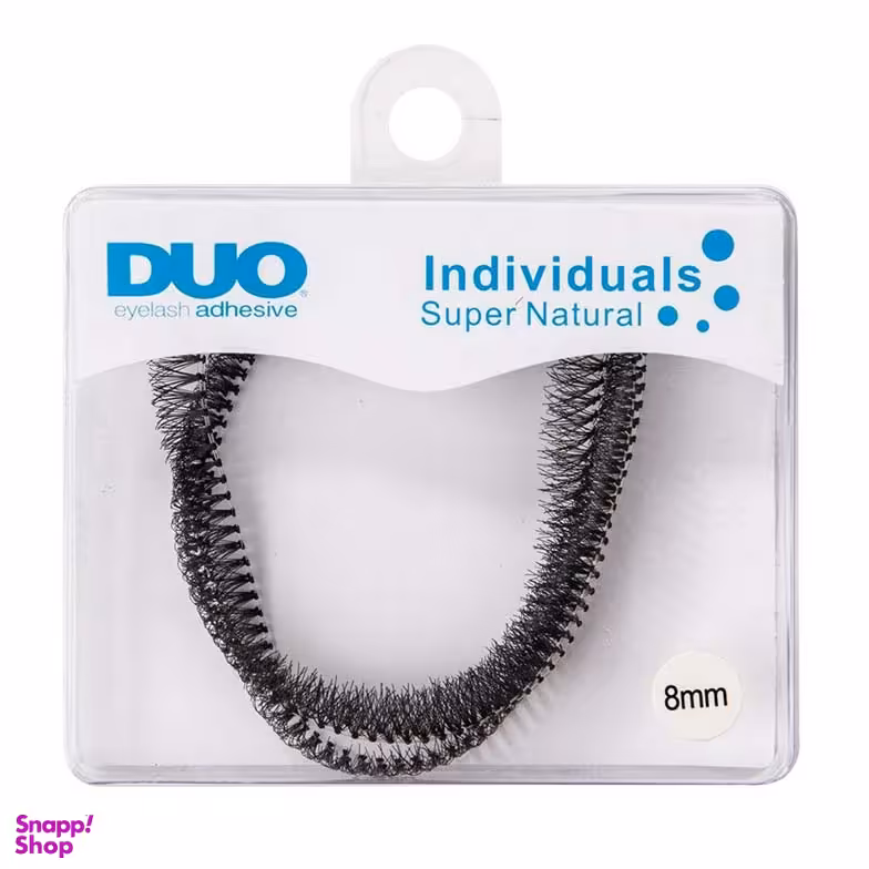 مژه ریسه ای دوو (Dou) با مو طبیعیی فر D سایز 8 بسته 5 عددی