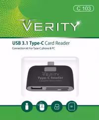 کارت خوان TYPE C همه کاره VERITY مدل C103