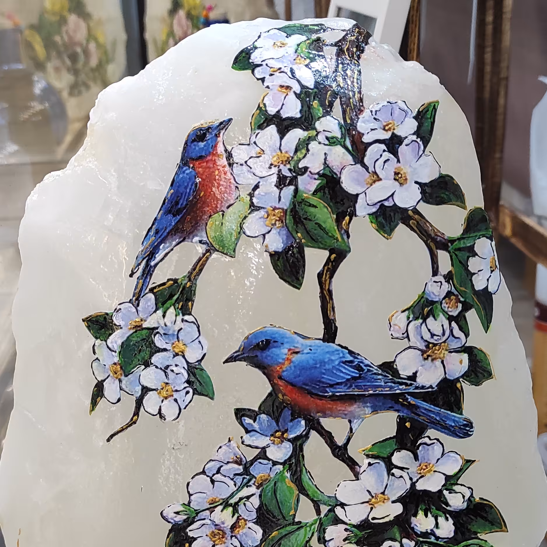 سنگ نمک  تزیینی  چراغدار