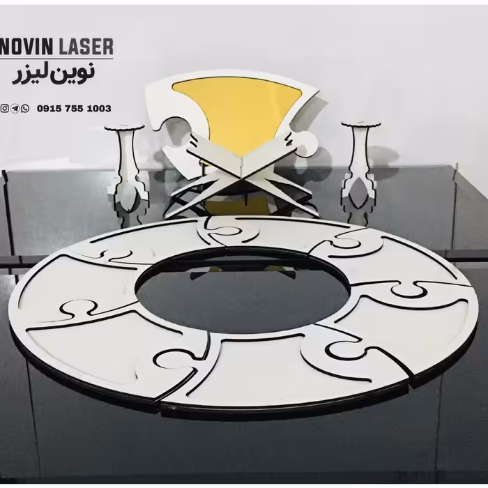 هفت سین پازلی گرد سفید